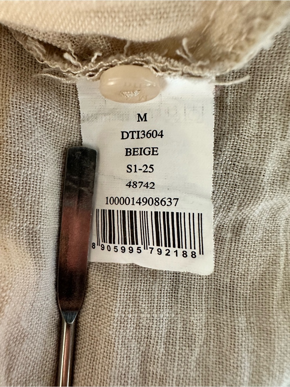 MAX Beige Crochet Lace Boho Midi Dress - Picture 6 of 7